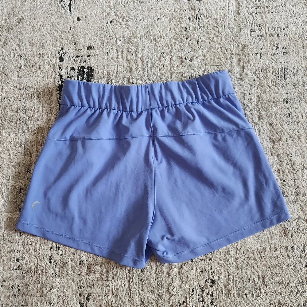 ZYIA Periwinkle Athletic Shorts with Black Drawcord - Picture 2 of 5